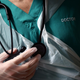 A junior doctor holds his stethoscope during a patient visit at the Royal Blackburn Teaching Hospital in East Lancashire, England.